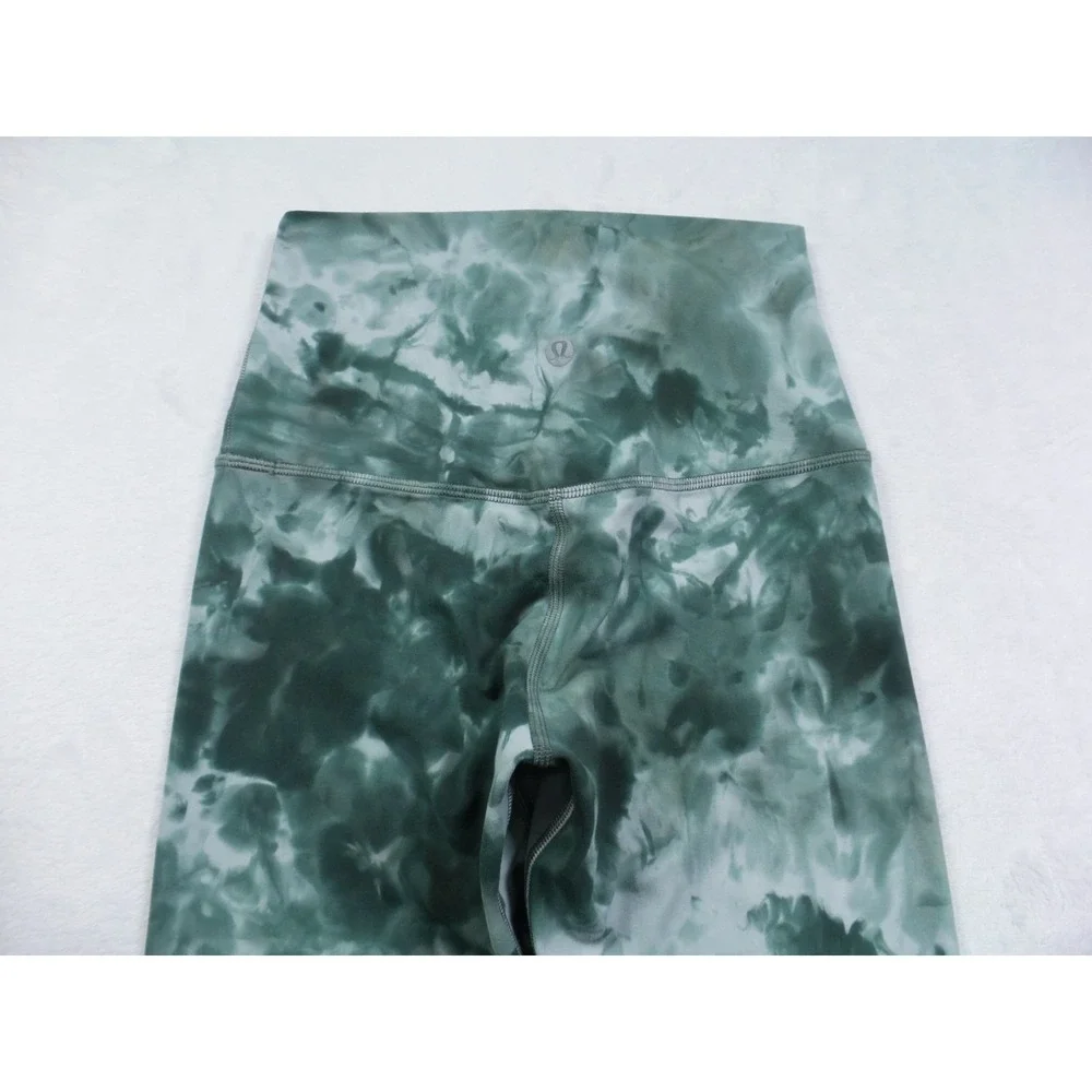 Lululemon Leggings Womens Size 2 Green Align High-Rise Diamond‎ Dye Comfort